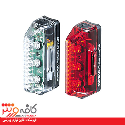 ست چراغ جلو و عقب شارژی و ضدآب دوچرخه برند تاپیک