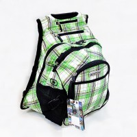کوله پشتی او جیو مدل FUGITIVE GREEN PLAID مناسب برای لپ تاپ های 13 تا 15 اینچی