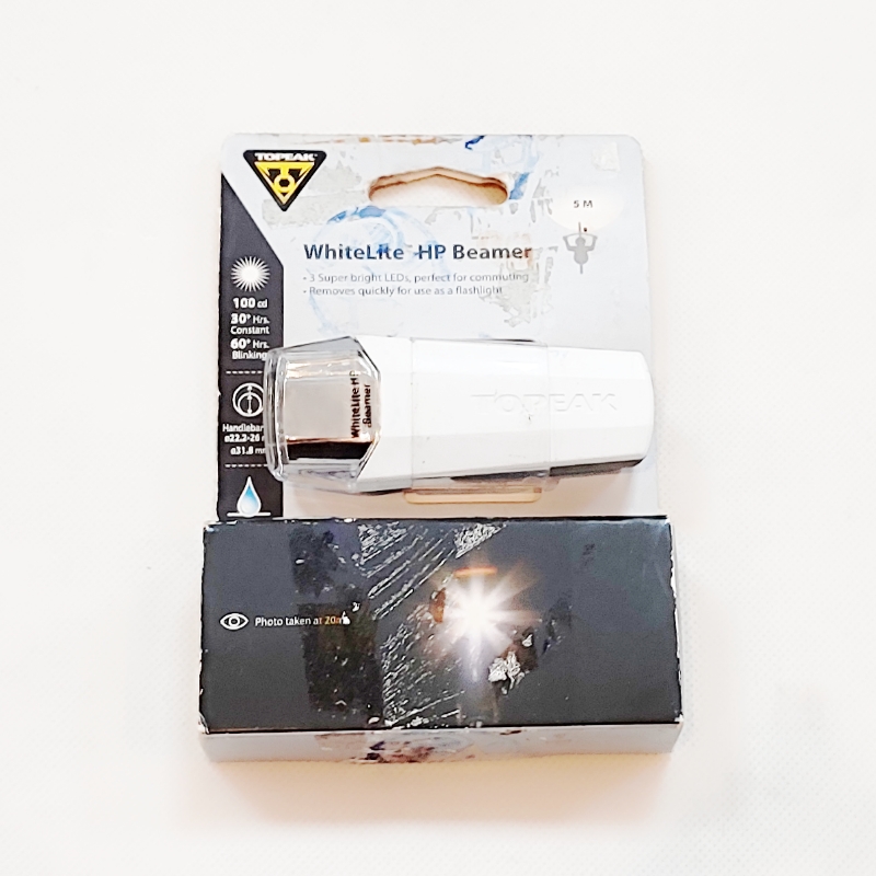 چراغ جلو دوچرخه برند تاپیک رنگ سفید مدل WHITELITE™ HP BEAMER