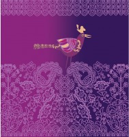 دستمال سر و گردن تیداسان مدل ققنوس Teadasun