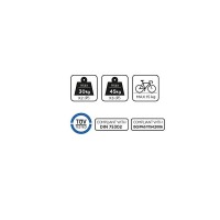 باربند دوچرخه عقب خودرو برند منابو مدل steel bike 2