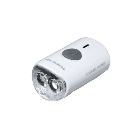 چراغ جلو دوچرخه برند تاپیک رنگ سفید مدل WhiteLite Mini Usb wht